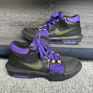 NIKE LEBRON WITNESS 8 VIII Black/Purple/Gold‎ Men's Shoe Size 8.5/9  FB2239-001